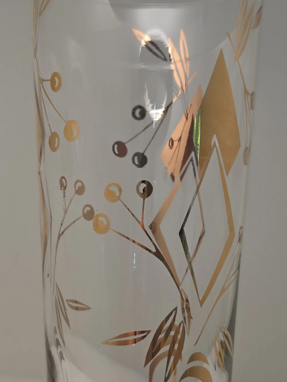 Pristine Vintage MCM Atomic Geometric Gold Highball Glasses - Set of 6  7